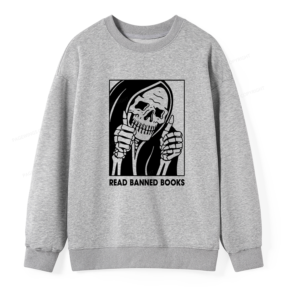 Pagewings Read Banned Books Unisex Classic Sweatshirt