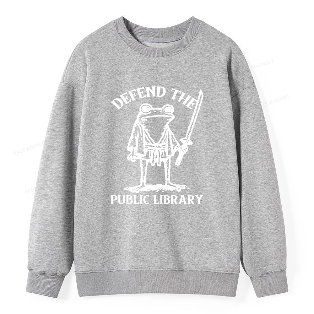 Pagewings Defend Your Public Library Unisex Classic Sweatshirt