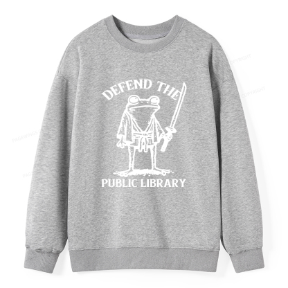 Pagewings Defend Your Public Library Unisex Classic Sweatshirt