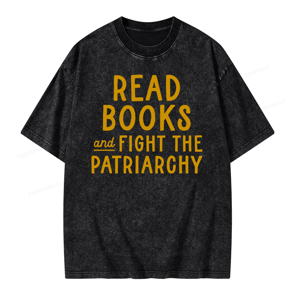 Pagewings Feminist Shirt, Banned Books Shirt Unisex Washed T-shirt