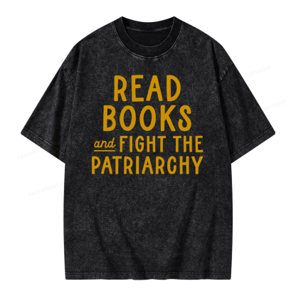 Pagewings Feminist Shirt, Banned Books Shirt Unisex Washed T-shirt