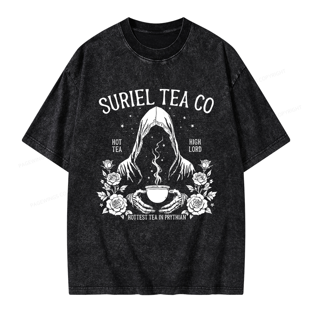 Pagewings Suriel Tea Co Unisex Washed T-shirt