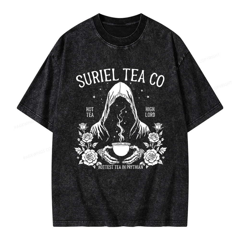 Pagewings Suriel Tea Co Unisex Washed T-shirt