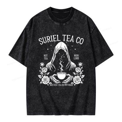 Pagewings Suriel Tea Co Unisex Washed T-shirt