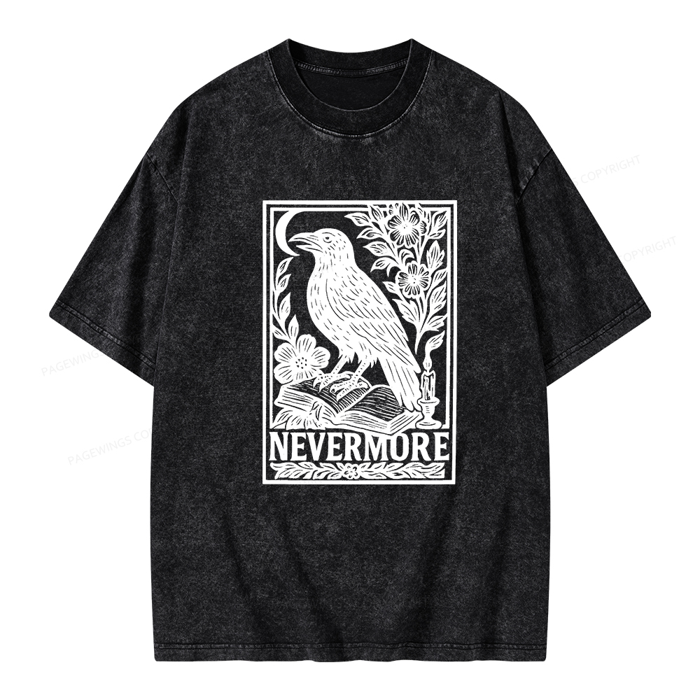Pagewings Nevermore Unisex Washed T-shirt