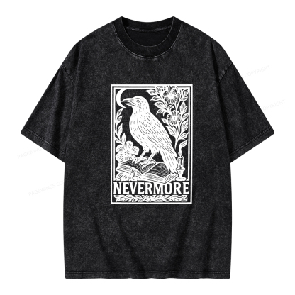 Pagewings Nevermore Unisex Washed T-shirt