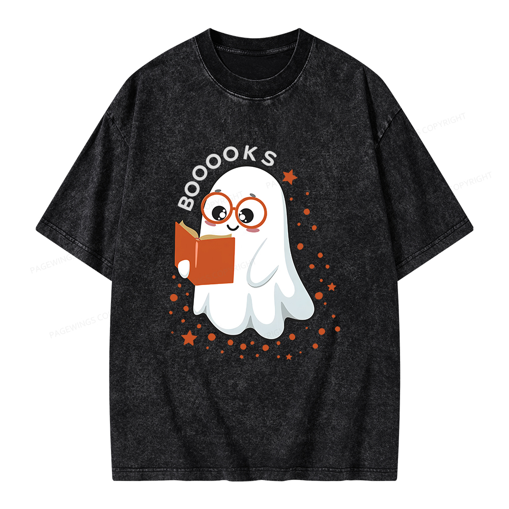Pagewings Booooks Unisex Washed T-shirt