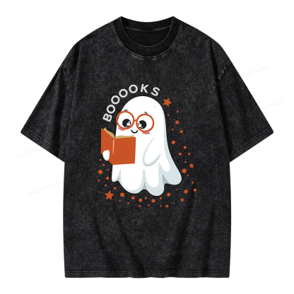 Pagewings Booooks Unisex Washed T-shirt