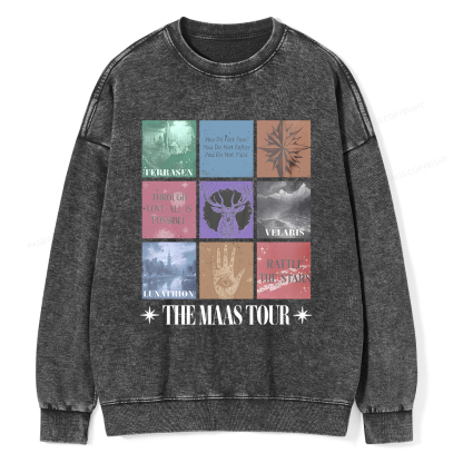 Pagewings The Maas Tour  Unisex Washed Sweatshirt