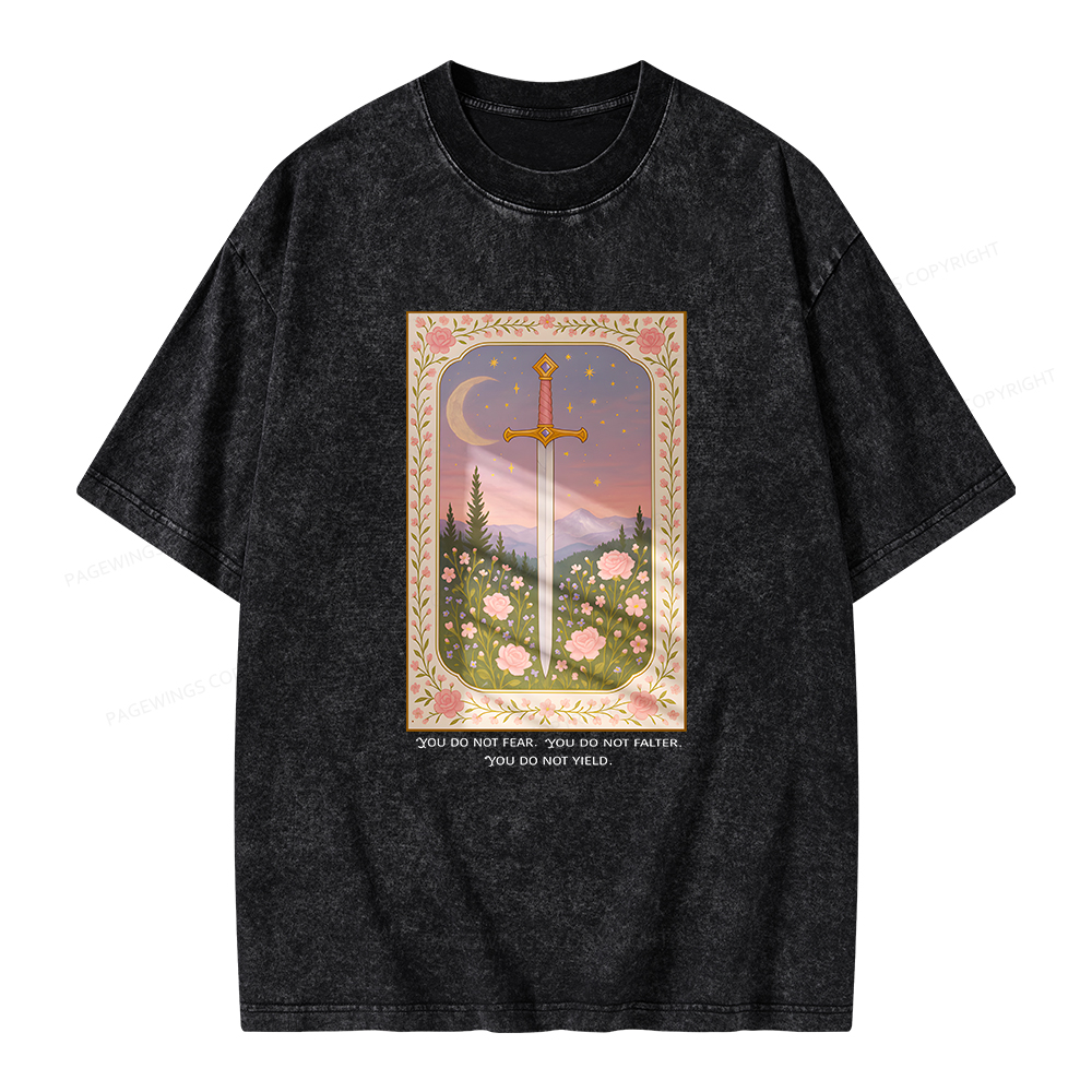 Pagewings You Do Not Fear Unisex Washed T-shirt
