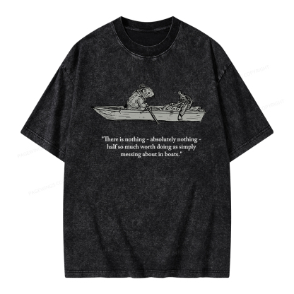Pagewings There Is Nothing Unisex Washed T-shirt