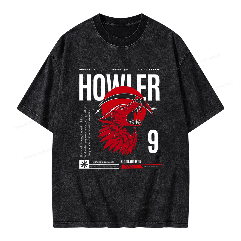 Pagewings Howler Unisex Washed T-shirt