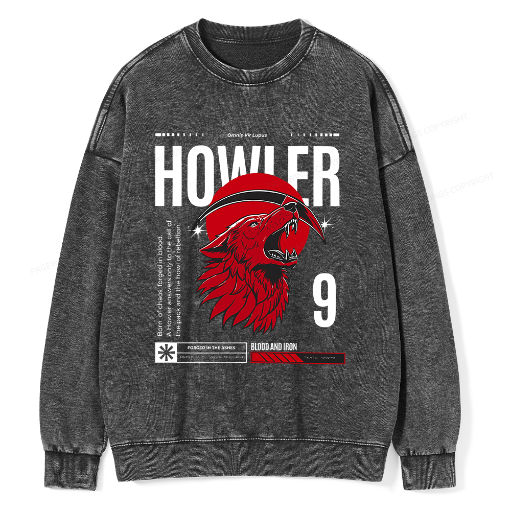 Pagewings Howler Unisex Washed Sweatshirt