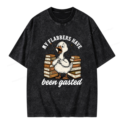 Pagewings My Flabbers Have Been Gasted Unisex Washed T-shirt