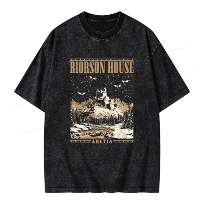 Pagewings Rierson House Unisex Washed T-shirt