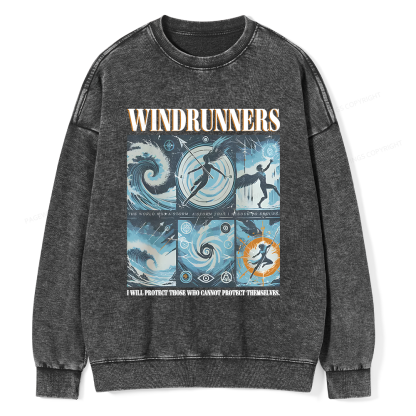 Pagewings Windrunners Unisex Washed Sweatshirt
