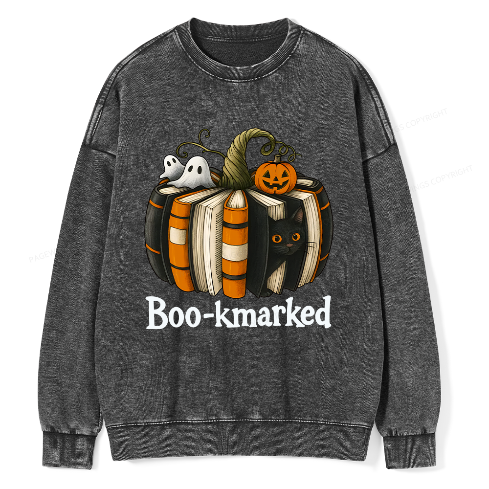 Pagewings Bookmarked Unisex Washed Sweatshirt