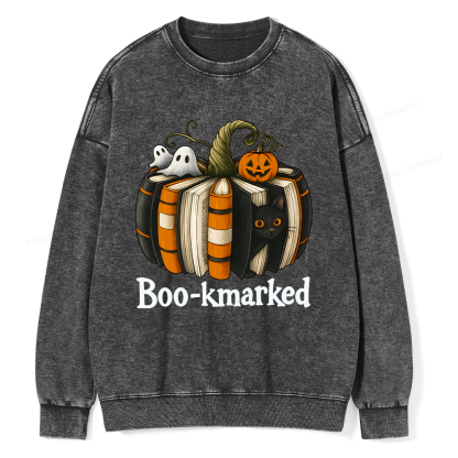 Pagewings Bookmarked Unisex Washed Sweatshirt