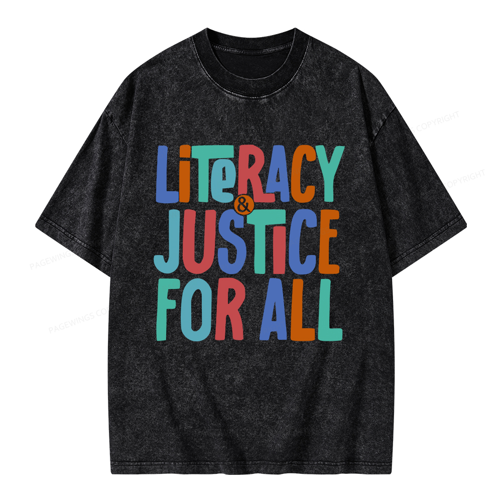 Pagewings Reading Shirt, Book Club Shirt Unisex Washed T-shirt