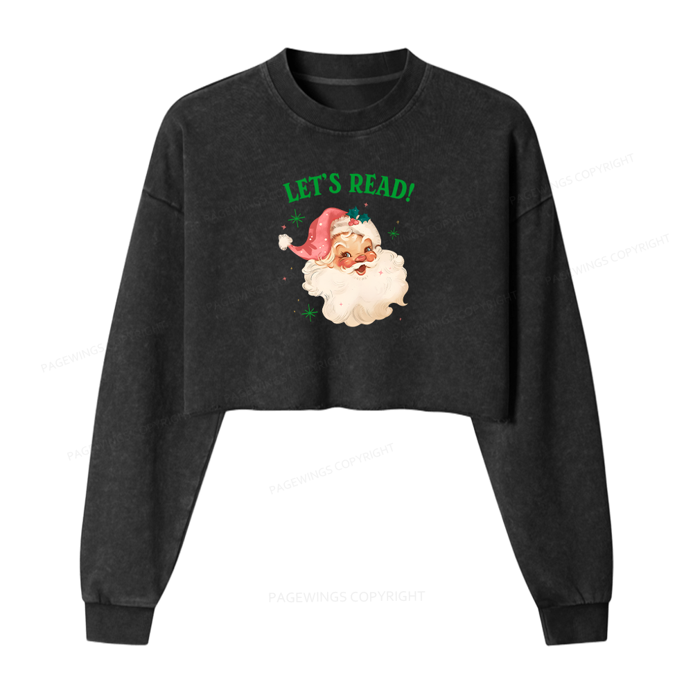 Pagewings I'm With The Banned Women Washed Crop Sweatshirt