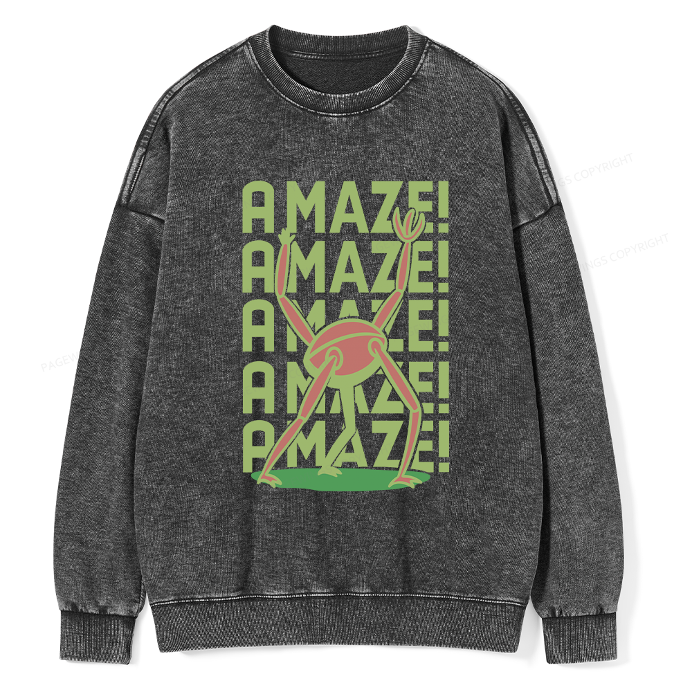 Pagewings Rocky Amaze Unisex Washed Sweatshirt