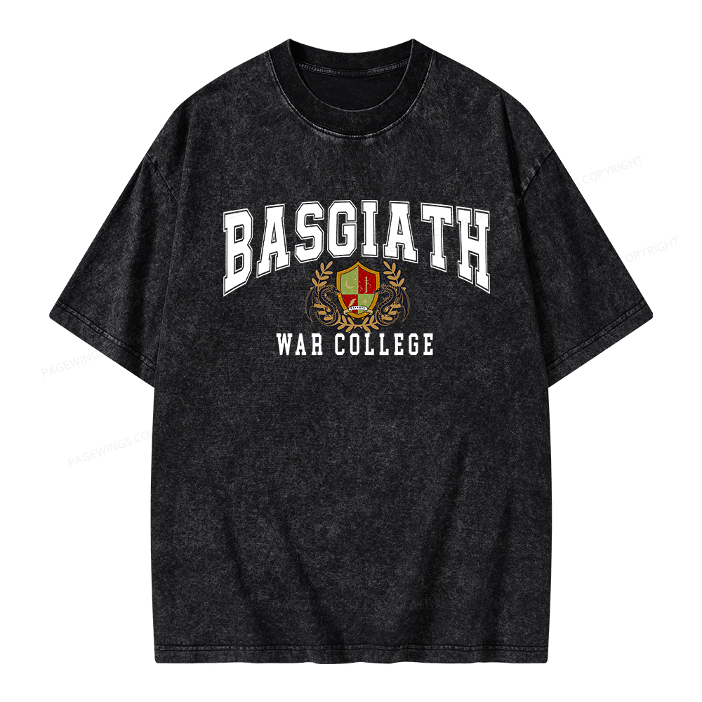Pagewings Basgiat War Collage Unisex Washed T-shirt