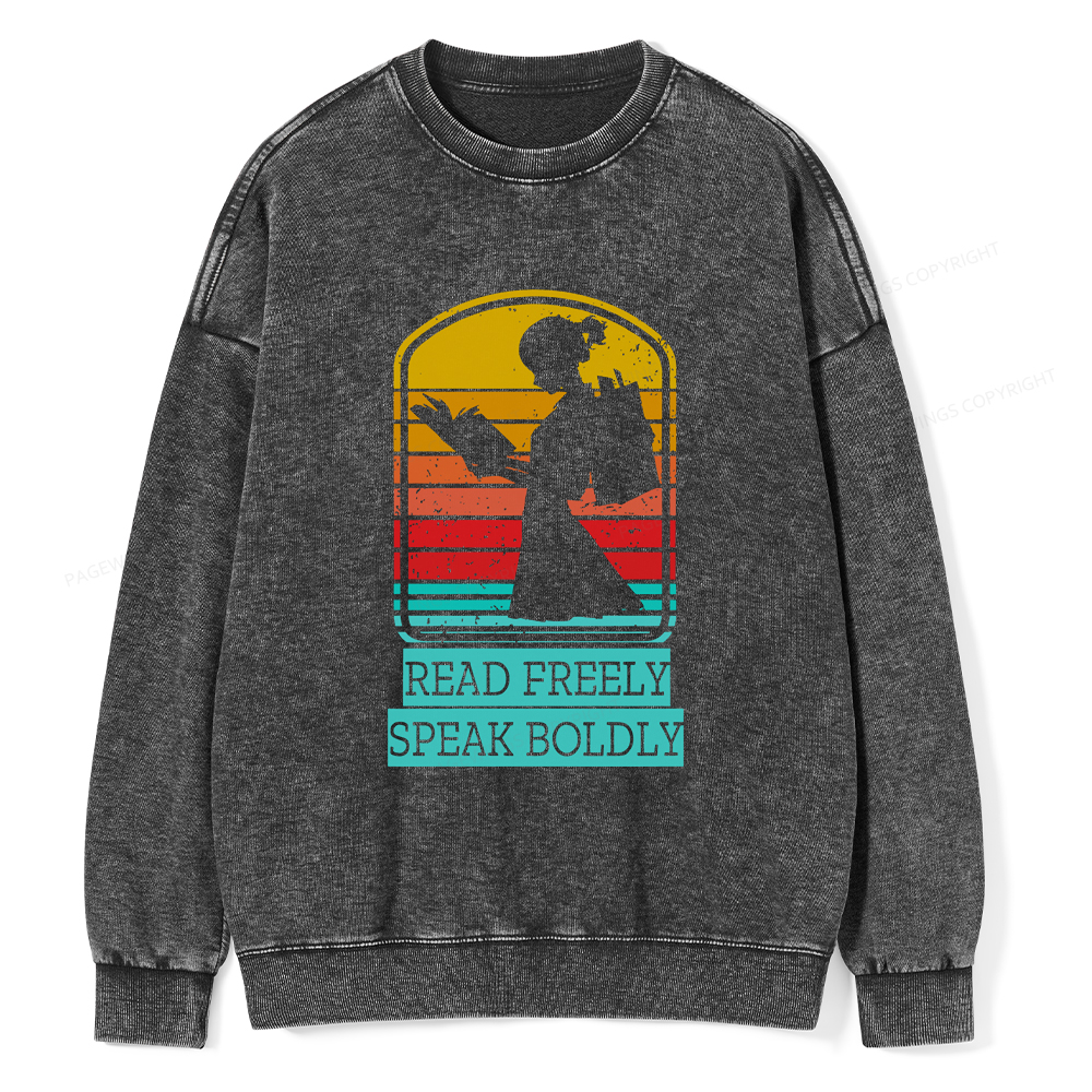 Pagewings Banned books T-Shirt Unisex Washed Sweatshirt