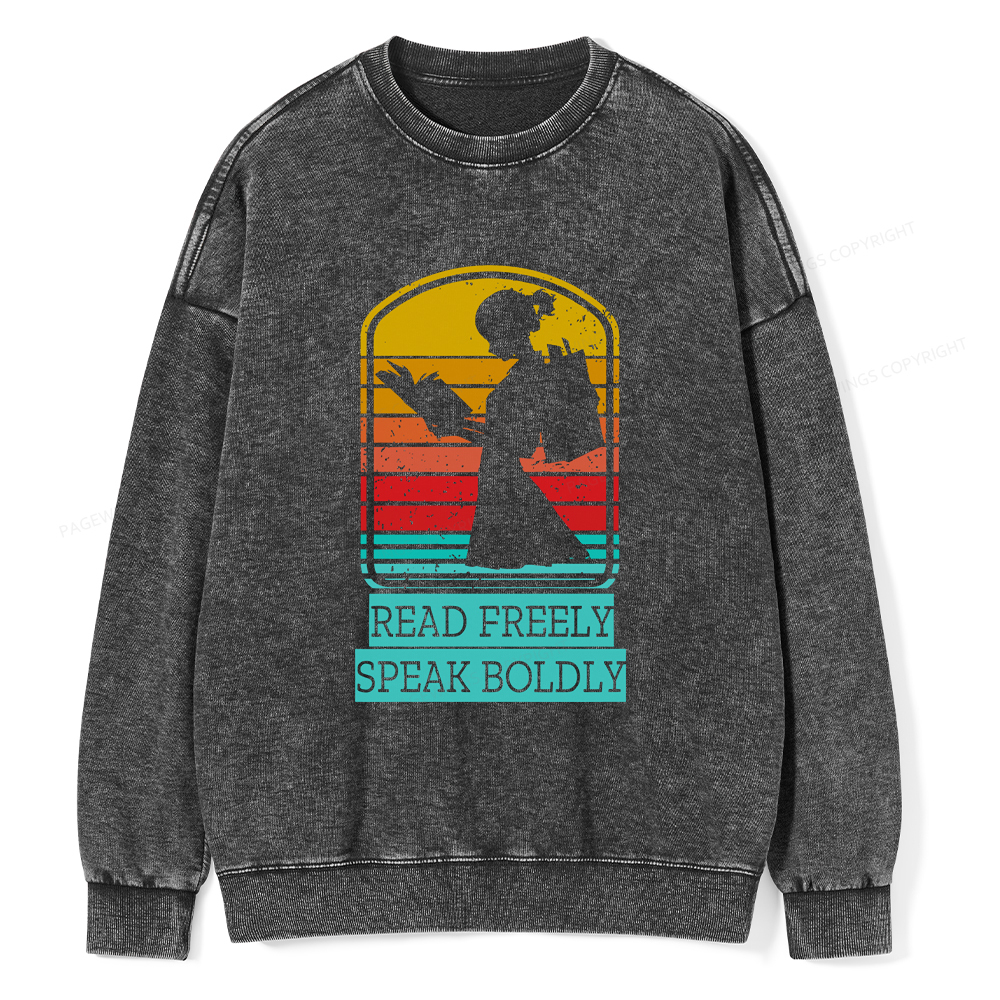 Pagewings Banned books T-Shirt Unisex Washed Sweatshirt