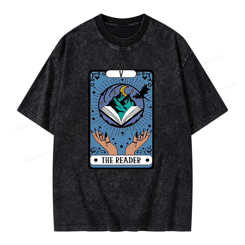 Pagewings The Reader Unisex Washed T-shirt