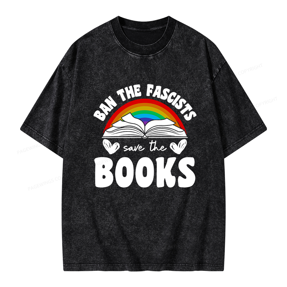 Pagewings Banned books T-Shirt Unisex Washed T-shirt