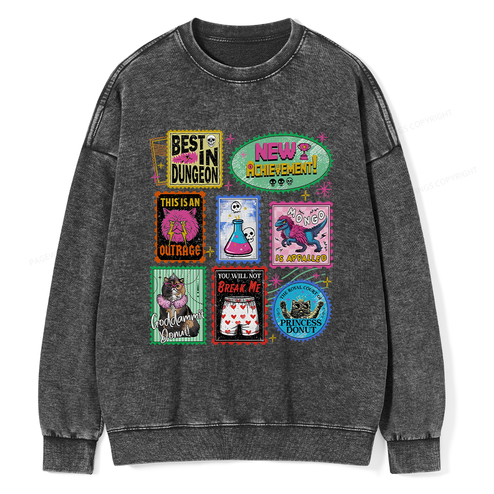 Pagewings New Achievement Unisex Washed Sweatshirt