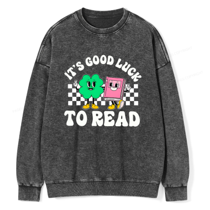 Pagewings St Patricks Day Teacher Shirt  Unisex Washed Sweatshirt