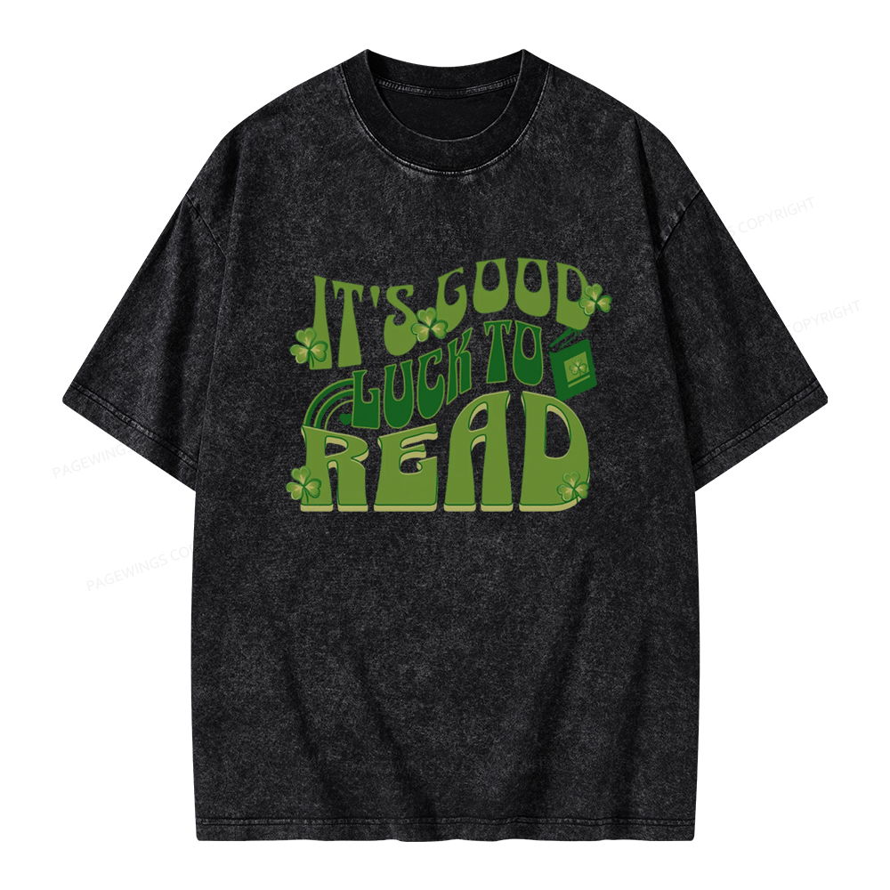 Pagewings St Patricks Day Librarian Sweatshirt Unisex Washed T-shirt