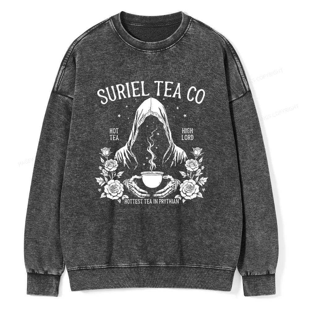 Pagewings Suriel Tea Co Unisex Washed Sweatshirt