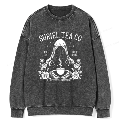 Pagewings Suriel Tea Co Unisex Washed Sweatshirt