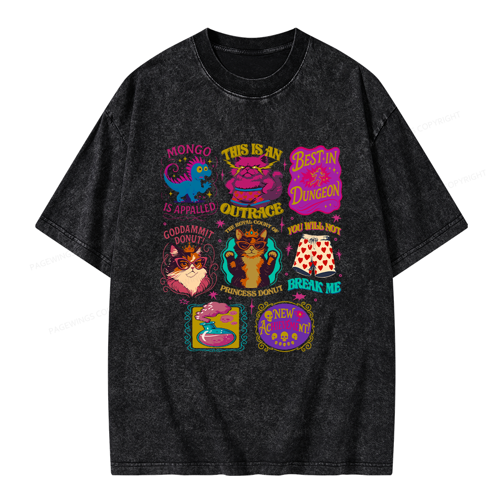 Pagewings This Is An Outrage Unisex Washed T-shirt