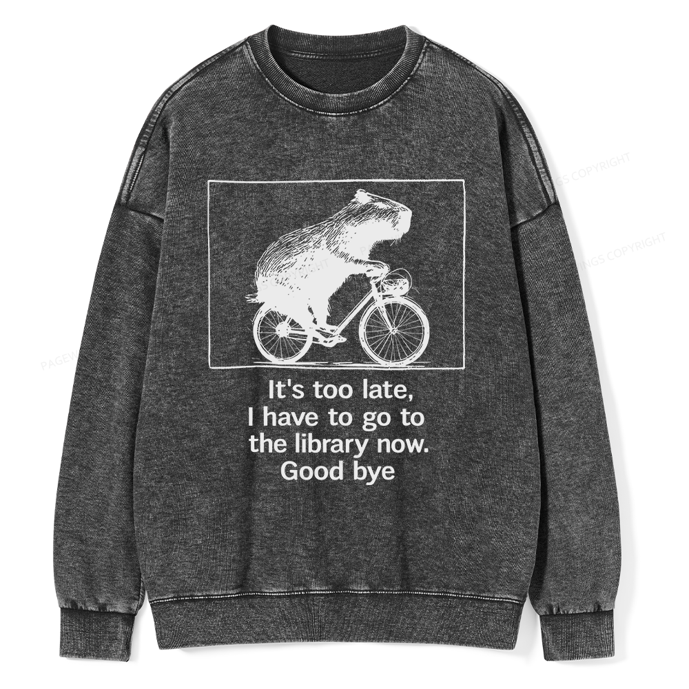 Pagewings Merry Bookmas Christmas Unisex Washed Sweatshirt