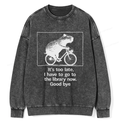 Pagewings Merry Bookmas Christmas Unisex Washed Sweatshirt