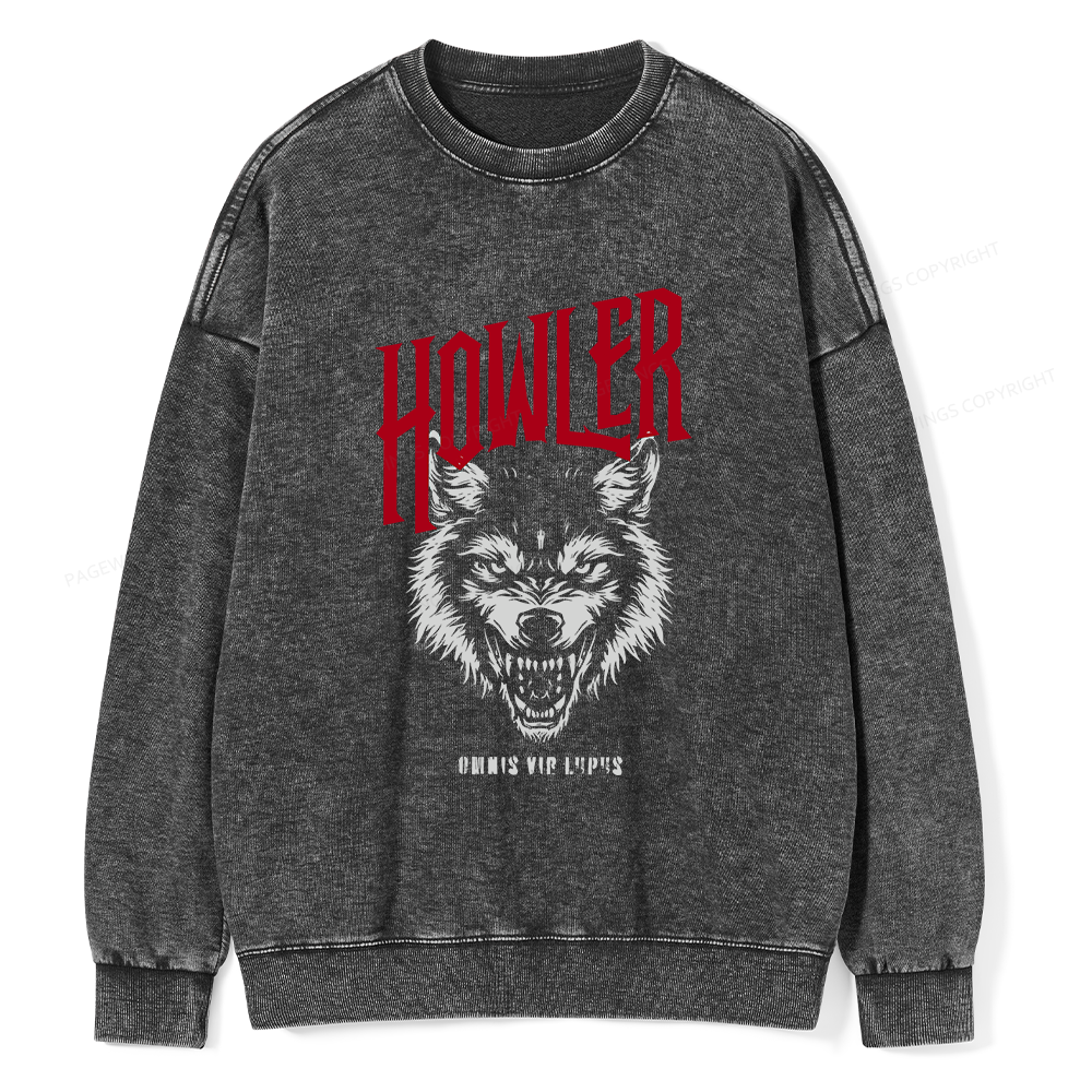 Pagewings Howler Unisex Washed Sweatshirt