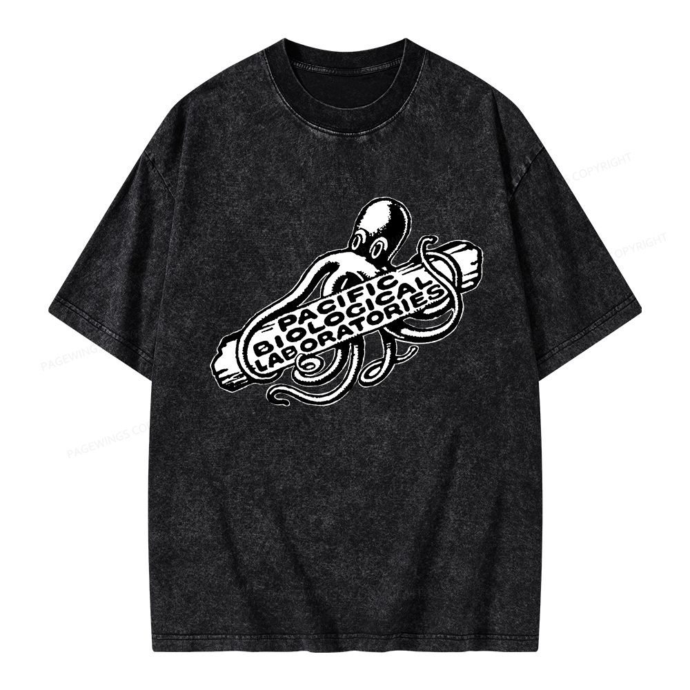 Pagewings Pacific Biological Laboratories Unisex Washed T-shirt