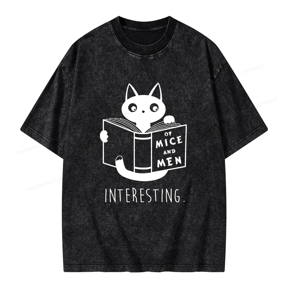 Pagewings Of Mice Unisex Washed T-shirt