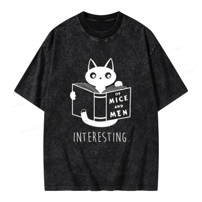 Pagewings Of Mice Unisex Washed T-shirt