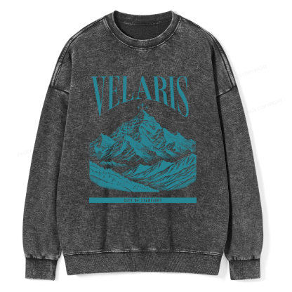 Pagewings Velaris Acotar Unisex Washed Sweatshirt