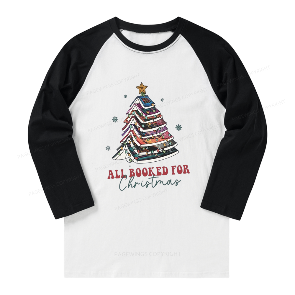 Pagewings Throne of Glass Christmas  Long Sleeve Raglan T-shirt