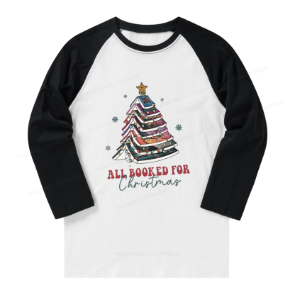 Pagewings Throne of Glass Christmas  Long Sleeve Raglan T-shirt