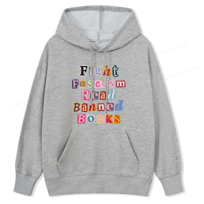 Pagewings Fight Fascism Read Books Unisex Classic Hoodie