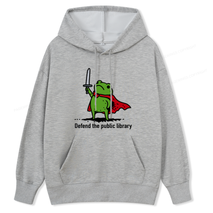 Pagewings Defend The Public Library Unisex Classic Hoodie