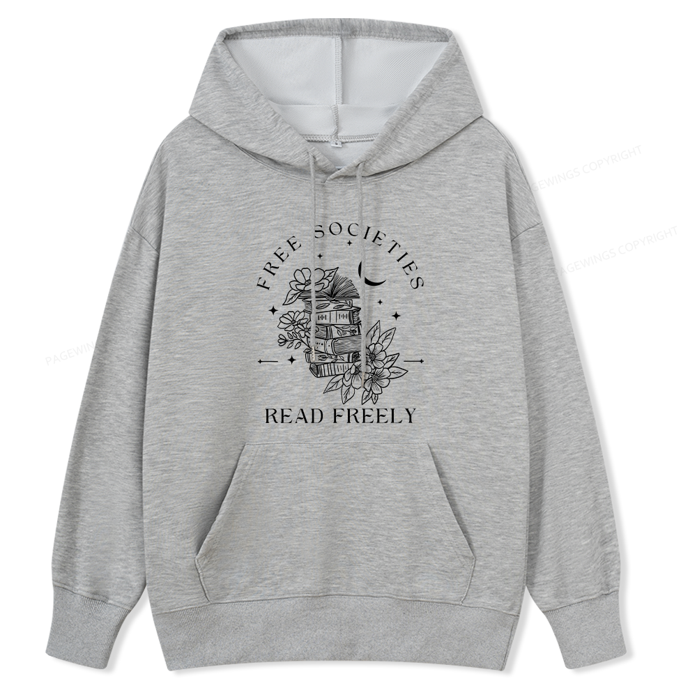 Pagewings Free Societies Read Freely Unisex Classic Hoodie