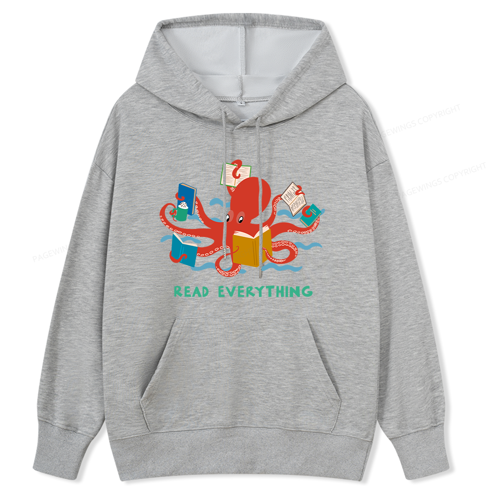 Pagewings Read Everything Unisex Classic Hoodie