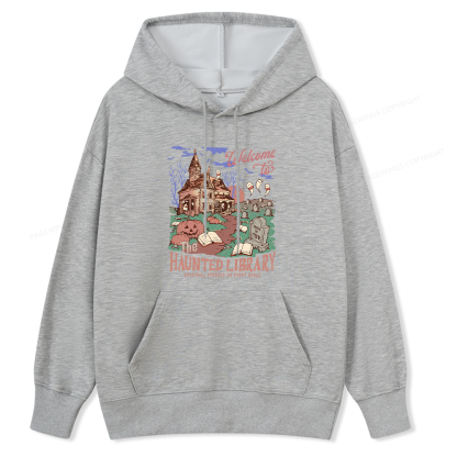 Pagewings Welcome To The Haunted Library Unisex Classic Hoodie